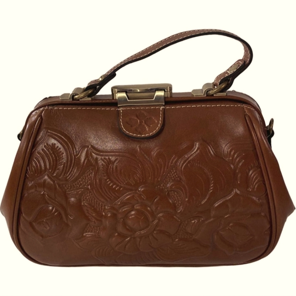 Patricia Nash Leather Crossbody Satchel Perfect Gift. 🎁